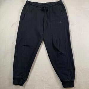 Adidas Women Activewear Pants XL Black Jogger All SZN Fleece Logo Drawstring‎